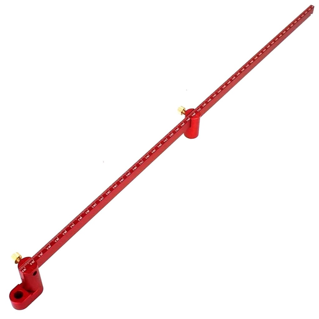 Compass cerc 550mm, Compass mare de prelucrare a lemnului Scriber, Desen instrument (Roșu)