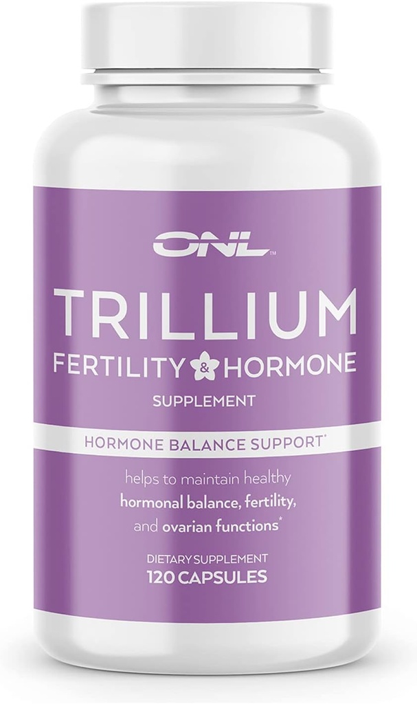 Trillium Fertility Suplimente pentru femei, Hormone Balance Inozitol Capsule, Potent Formula 120 Capsule cu 2000mg Myo-Inositol