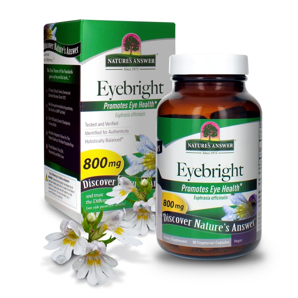 Răspunsul Naturii Eyebright Herb Capsule Supliment, 90-Numar 
