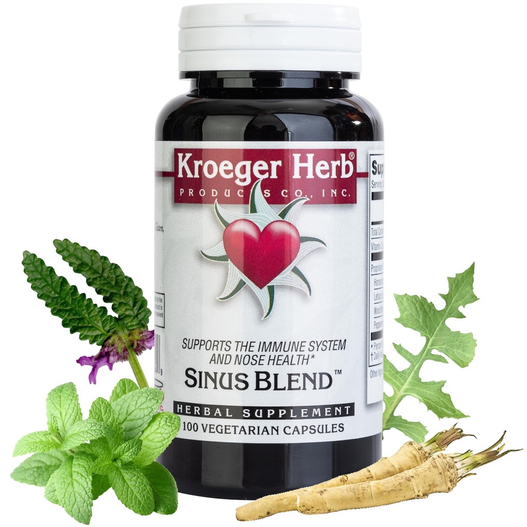 Kroeger Herb Products, Sinus Blend, All Natural Sinus Suppless Supress Histamin, Non-GMO, No Conservatives, Made in USA