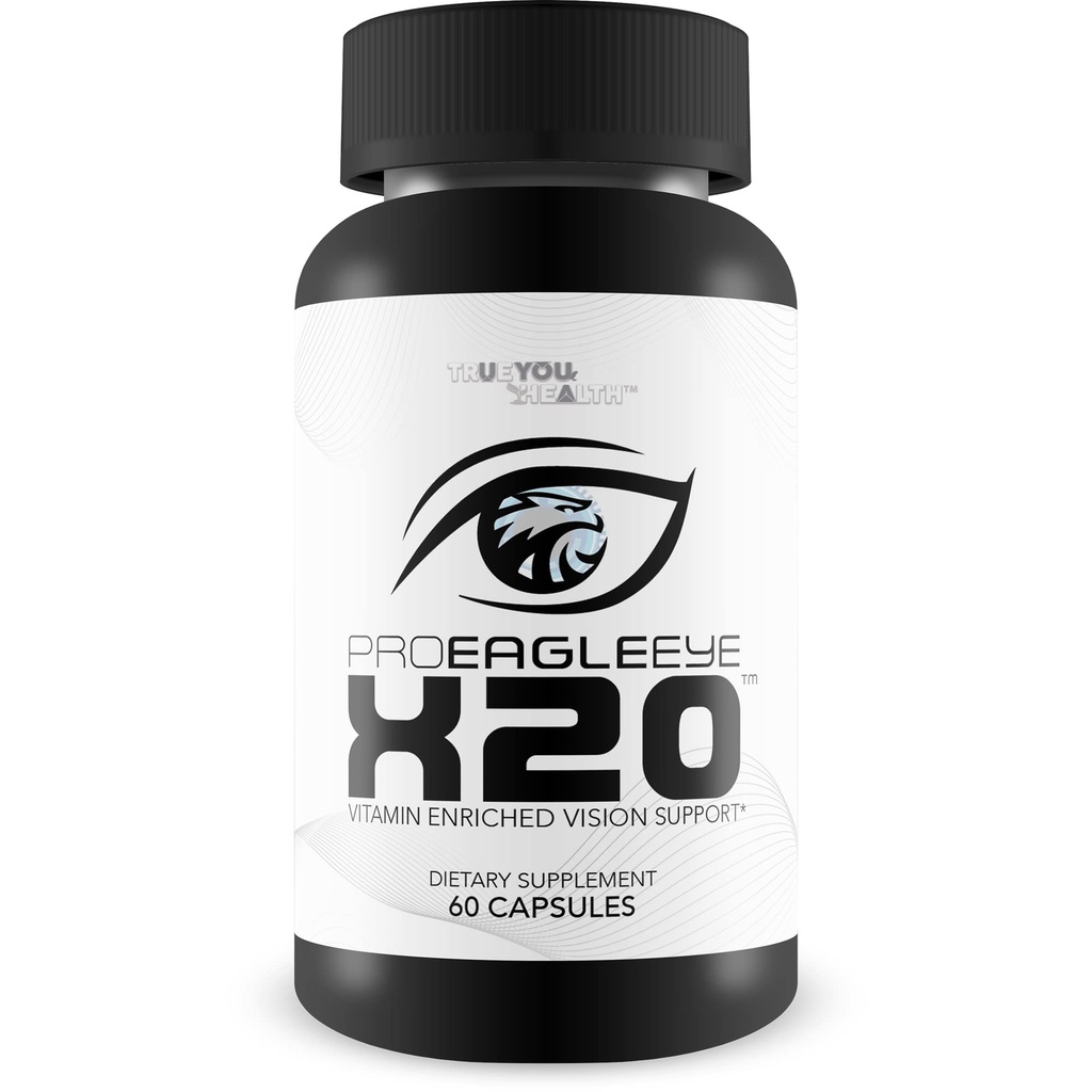 Pro EagleEye x20 - Support de vedere bogat în vitamine - Multi-Vision & Mineral Vision Supplement - Aid Eye Sight & Eye Health - Pro Eagle Eye X20 Vitamine pentru a consolida viziunea - Detalii de ajutor