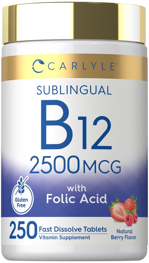 Carlyle Vitamina B12 Sublingual 2500 mcg 