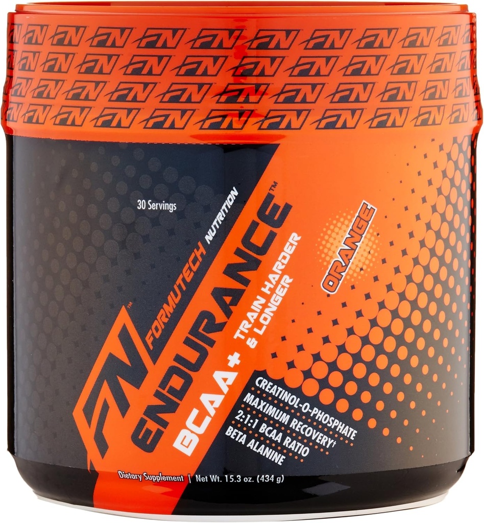 Endurance BCAA Plus, Proiectat pentru formare mai greu și mai lung cu Beta Alanine, Orange, 434 Gram