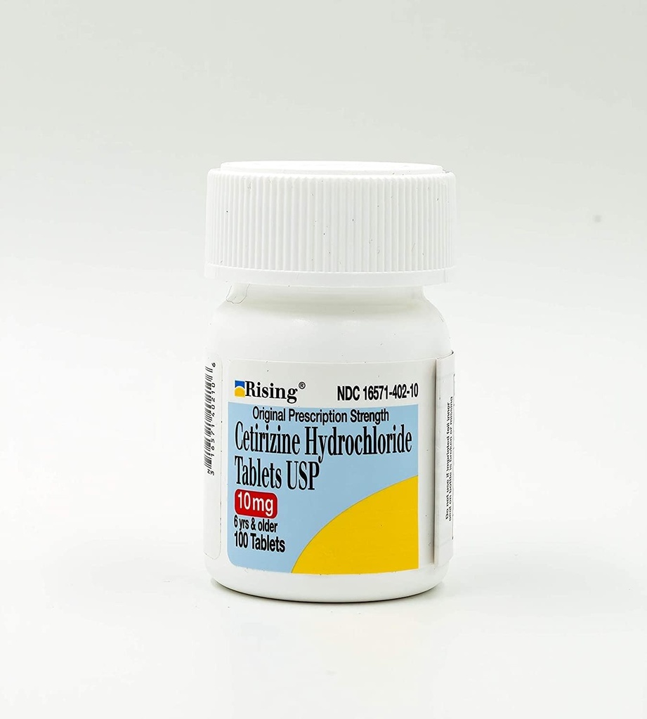 Cetirizină 10 mg Antihistaminice comprimate Generic pentru Zyrtec 24 ore Alergie Tablete 100 comprimate pe flacon 2 Total 200 comprimate