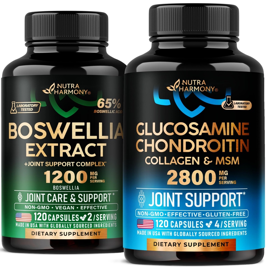 NUTRAHARMONY Glucosamină Chondroitin & capsule extract Boswellia