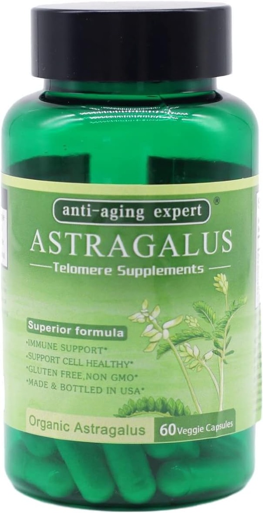 Astragalus Root Organic Extract 650mg, Schisandra Berries, Ligustrum Berry, 80% American Ginseng, Immune System Antioxidanti Suporturi, imbatranire sanatoasa, Made in USA