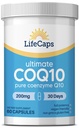 LifeCaps CoQ10 200mg - Ultimate CoQ10 - Ultra High Absorbtion Q10 Suplimente - 60 Conte