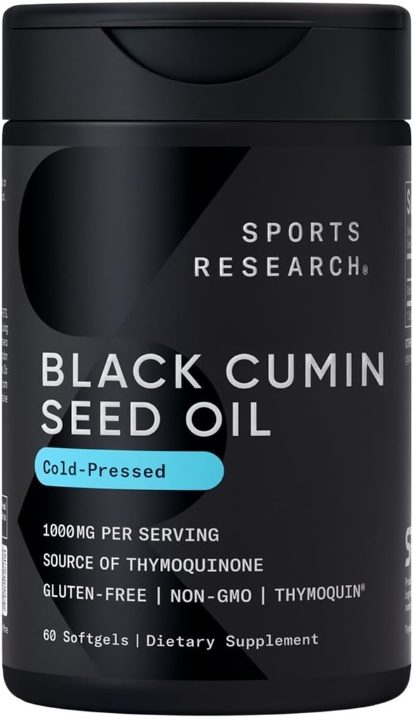 Sport de cercetare Black Seed Ulei 1000mg 