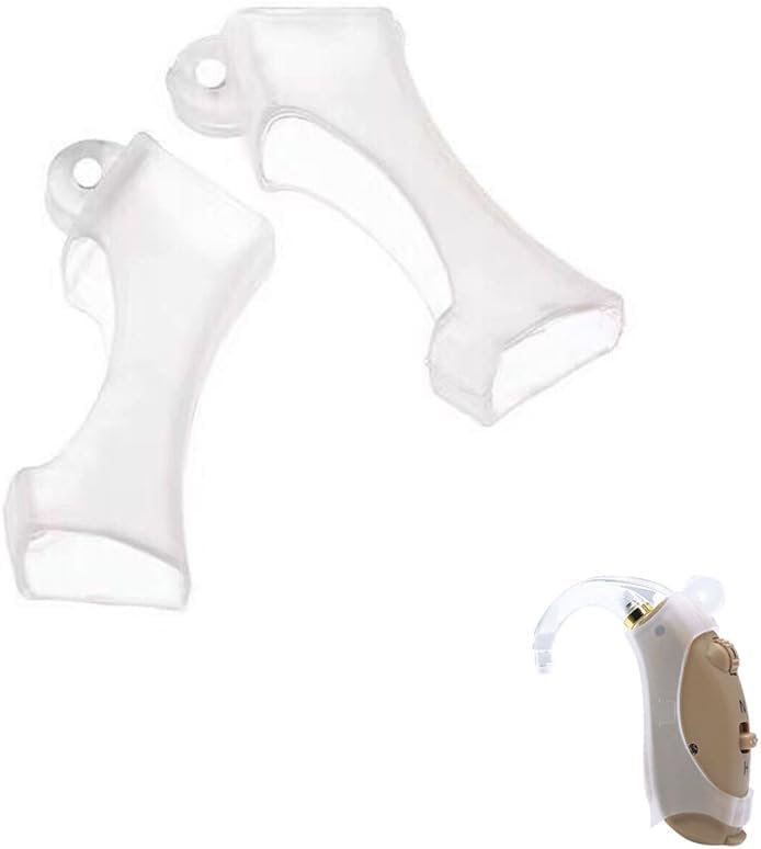 2 Pack SIDA auditive Protectors acoperă Sweat praf Silicon de protecție caz pentru amplificator de auz SIDA aparat de asistare asistat de dimensiunea 13 baterii A13 baterie