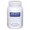 Încapsularea pură Acetil-L-Carnitină 500 mg - Memorie şi Supliment cerebral - Suport cerebral şi Focus* - Gluten Free & Non-GMO - 60 Capsule