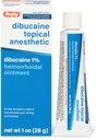 Rugby Dibucaină Anestezic topic 1% Emorrhoid Ointment - Crema de relief durere pentru mâncărime și arsură, Tratamentul hemoroizilor, Anti Cream mâncărime 1 Oz (1 ambalaj)