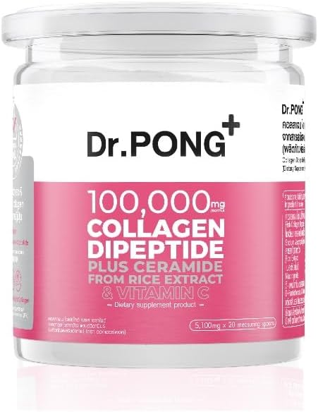 Generic Dr.Pong 100,000 mg Collagen Dipeptide Plus Ceramide from Rice Extract and Vitamin C 102g