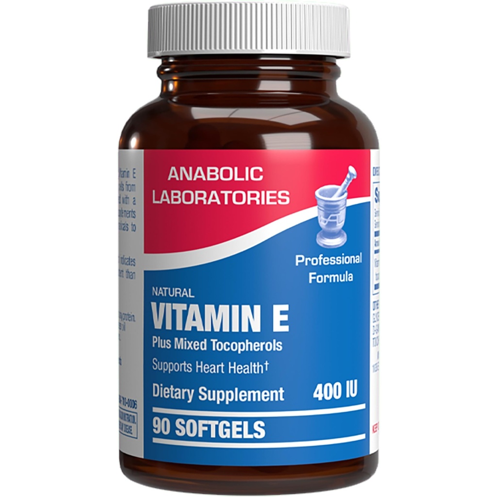 Vitamina E 400 UI Softgels - Clinic Formula Natural Vitamina E Supliment Complex cu d- Alpha Tocopherol & Tocopherol mixt pentru par Piele si unghii Plus Suport imun antioxidant - 90 Serviri