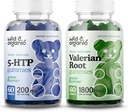 Gume sălbatice și organice 5HTP și rădăcini de valeriană 60 Count