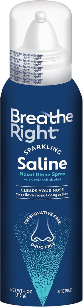 Respiraţi dreapta Sparkling salină Clătire Nasal Spray 