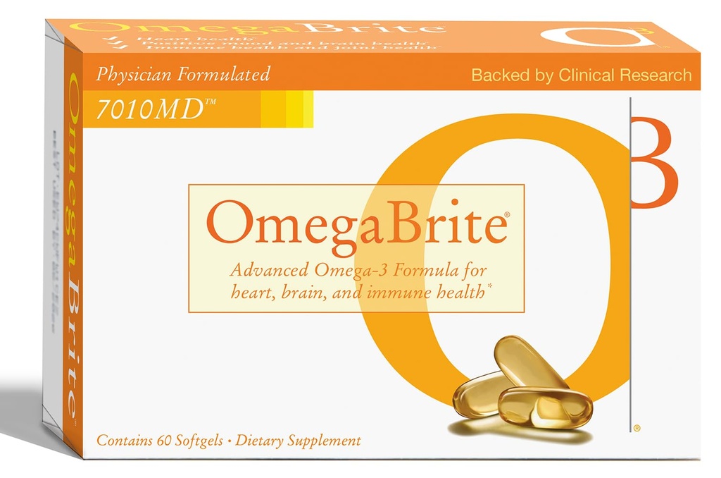 7010MD Advanced Omega-3 Formula, 92% Omega-3 cu 1140 mg EPA per servire, promovarea Mood pozitiv, Brain Health, Immune Health, Heart Health and Joint Health- 60 Conte