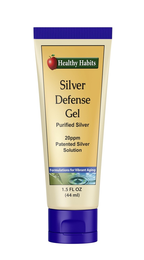 Obiceiuri sănătoase Silver Defense Gel Purificat Topical Calibru Silver Gel cu Nano Technology