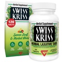 Comprimate Laxative Kriss Swiss Kriss Herbal, Laxative Gentle & Naturale pentru Constipație Relief pentru adulți și copii de peste vârsta 6, funcționează în 6-12 ore, Senna Laxative, 120 comprimate Total