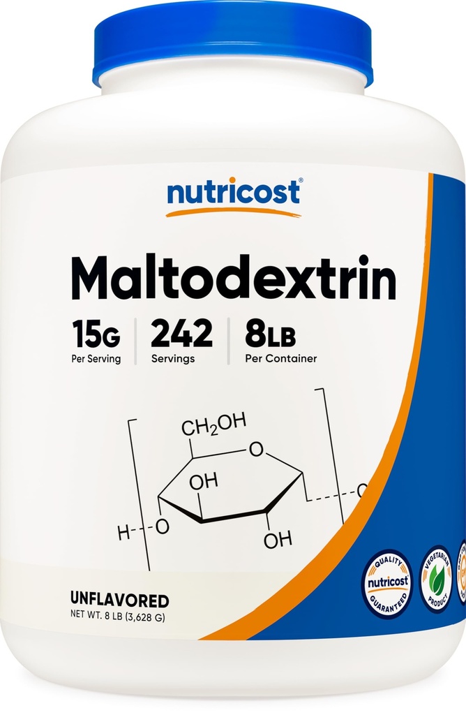 Nutricost Maltodextrin pulbere 8LBS - Gluten gratuit, fără OMG