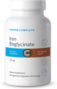 Cooper complet Biglicinat de fier. 29 mg per comprimat. 60 capsule per flacon. Cutie cu 1 flacon