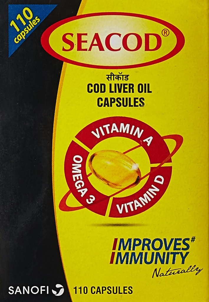 Merck SevenSeas Original Cod Oil Capsules- 500 Pieces - Free EXPEDITE Shipping (2)