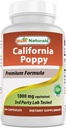 Cele mai bune Naturale California Poppy 1000 mg echivalent - 60 capsule