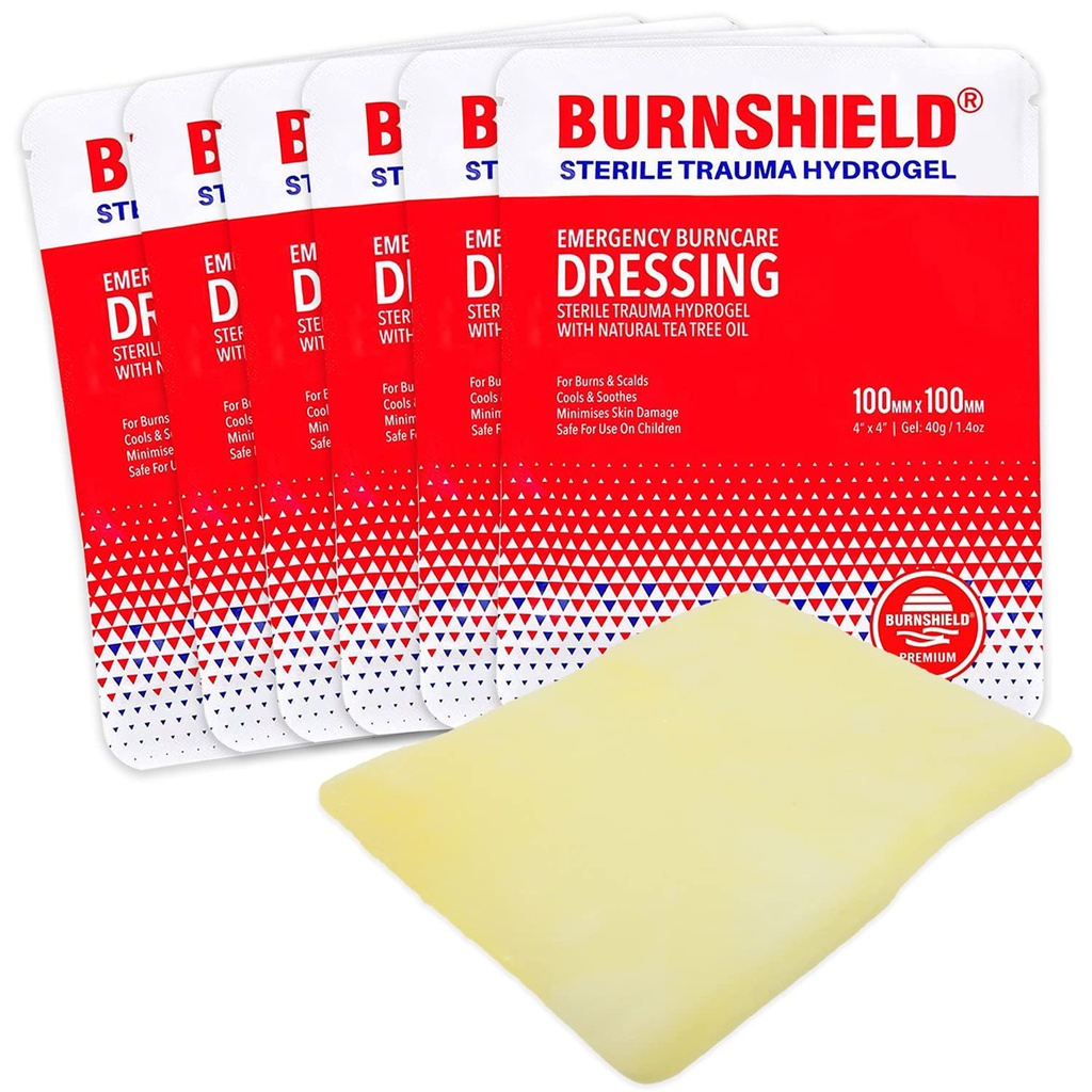 Burnshield 4" X 4" Rochie de foc, steril - 6 Conte