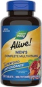 Nature's Way Alive! Men's Complete Daily Multivitamin, Supports Energy Metabolism & Muscle Function*, with B-Vitamins, Gluten Free, 130 Tablets (Packaging May Vary)