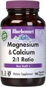 Bluebonnet Nutrition Magneziu & Calciu 2:1 Ratio, Bone Health*, Non-GMO, Vegan, Kosher Certified, Gluten-Free, Soy-Free, Dairy-Free, 90 capsule vegetale, 30 Servings
