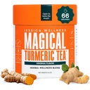 JESSICA WELLNESS Ceai Turmeric Magic cu ghimbir, Pepper negru și Stevia 