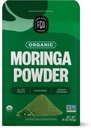 FGO Organic Moringa Oleifera Leaf Powder, 16oz Bulk Resealable Pouch, Soursed from India, Non-GMO, Package May Vary (Pachetul de 1)