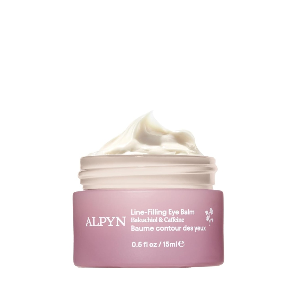 Balsam Alpyn Line-Filling ochi cu Bakuchiol & Cafeina, Reduce aspectul de linii fine și riduri, Minimiza aspectul de Puffiness & țintă cercuri întunecate, 0,5 oz / 14 ml