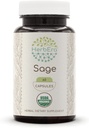 HerbEra Sage 60 Capsule, 500 mg, Sage organic USDA (Salvia officinalis) Leaf uscat (60 capsule)