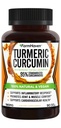 Curcumina turmerica cu Pepper negru BioPerine & 95% Curcuminoide, 1965mg, Absorbtie maxima pentru suport comun, Capsulele turmerice non-GMO, Made in USA - 90 Veg Caps