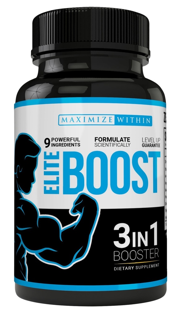 Maxim Slim Elite Boost 3 in 1 Formula Promoveaza in mod natural testosteronul libidoului, energie, masa de muschi si rezistenta, Ingrediente puternice Capsule vegetale