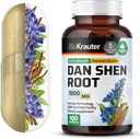 BIO KRAUTER Dan Shen Capsule Root - 1200 mg Putere - 100 Red Sage Caps - Antioxidant Sursa - Salvia Miltiorrhiza Root - Vegan