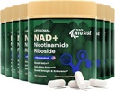 Suplimentul NAD, NAD Nicotinamidă Ribozidă 900 Mg pentru bărbaţi şi femei, NAD lipozomal. Supliment cu Nicotinamidă Ribozidă, Resveratrol şi Querbetin, Energie, Boost NAD+, 800 capsule