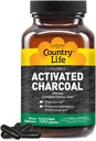 Country Life Nucă de cocos Capsule Charcoal activate, 260 mg 