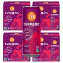 ZYN Turmeric Wellness Drink (24 Pack), rodie Cranberry aroma Turmeric Curcumin băutură cu piper negru, fără adaos de zahăr, carbohidrați scăzut și băuturi calorii, alternativa curată
