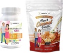 BariatricPal 30-Day Bariatric Vitamina Bundle (Multivitamine ONE 1 pe zi! cu 45mg Fier Chewable - Orange Citrus and Calciu Citrate Soft Chews 500mg cu Probiotice - Caramel Vanilie franceză)