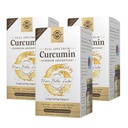 Solgar Spectrum Curcumin - 60 LiCaps, Pachet de 3 - Absorbție superioară - Brain, Joint & Immune Health - Non-GMO, Vegan, Gluten gratuit, lactate gratuit - 180 Serviri totale