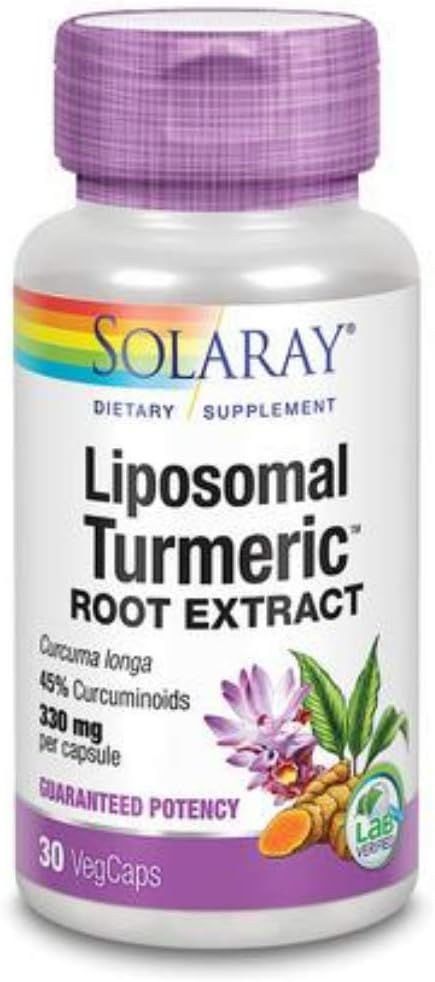 Solaray Garantat Potency Liposomal Root extract non OMG, Veg Cap (Btl-Plastic) 330mg