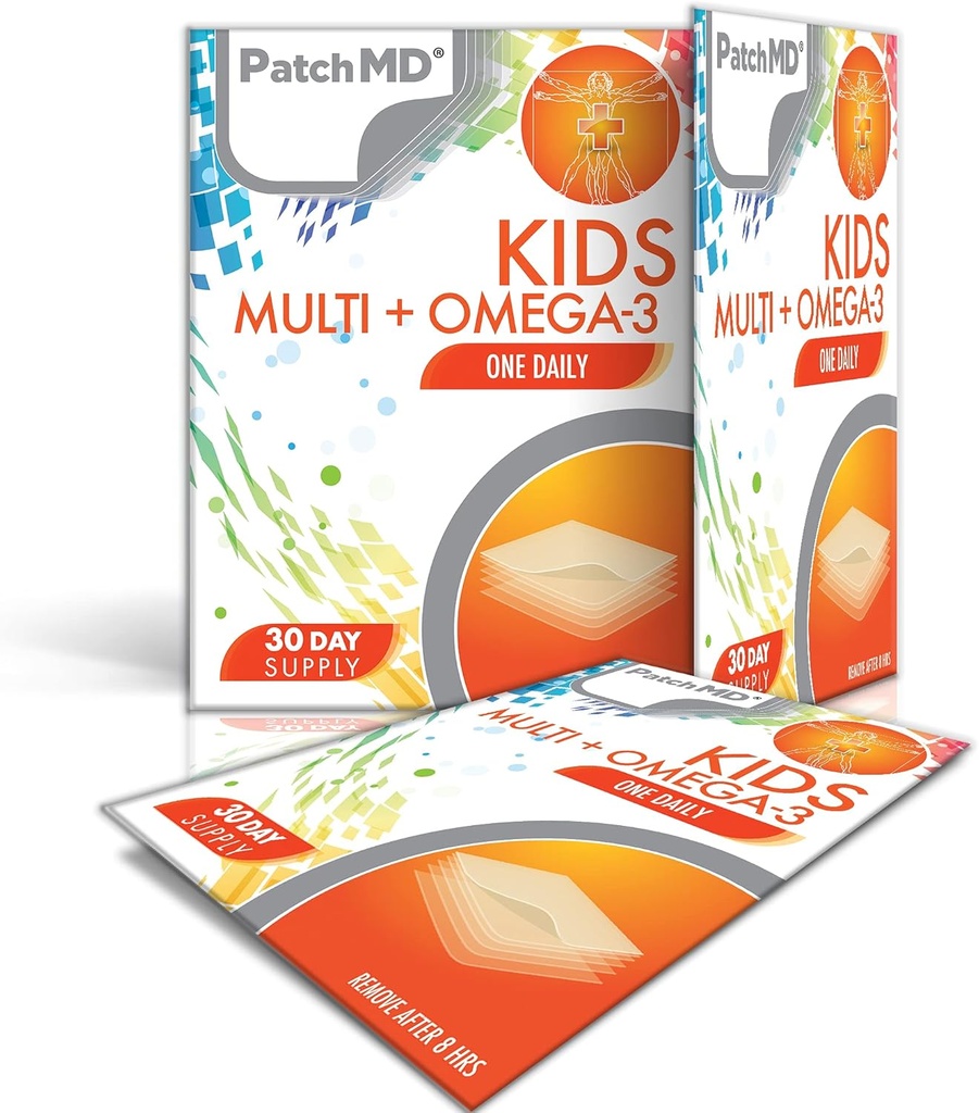 PatchMD Copii Multi + Omega-3 Petice Topicale - 30 zile de aprovizionare