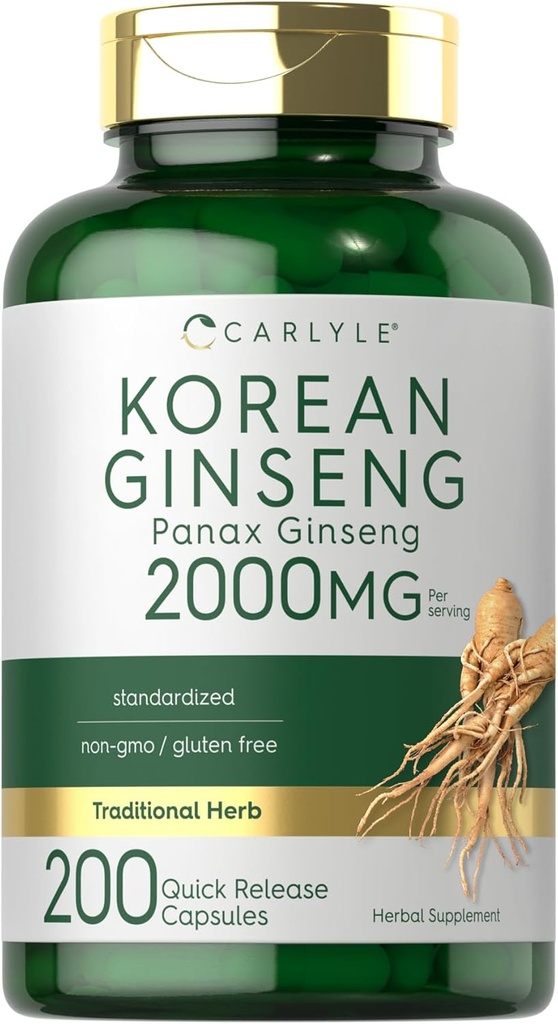 Carlyle Korean Ginseng Extract capsule 2000 mg 