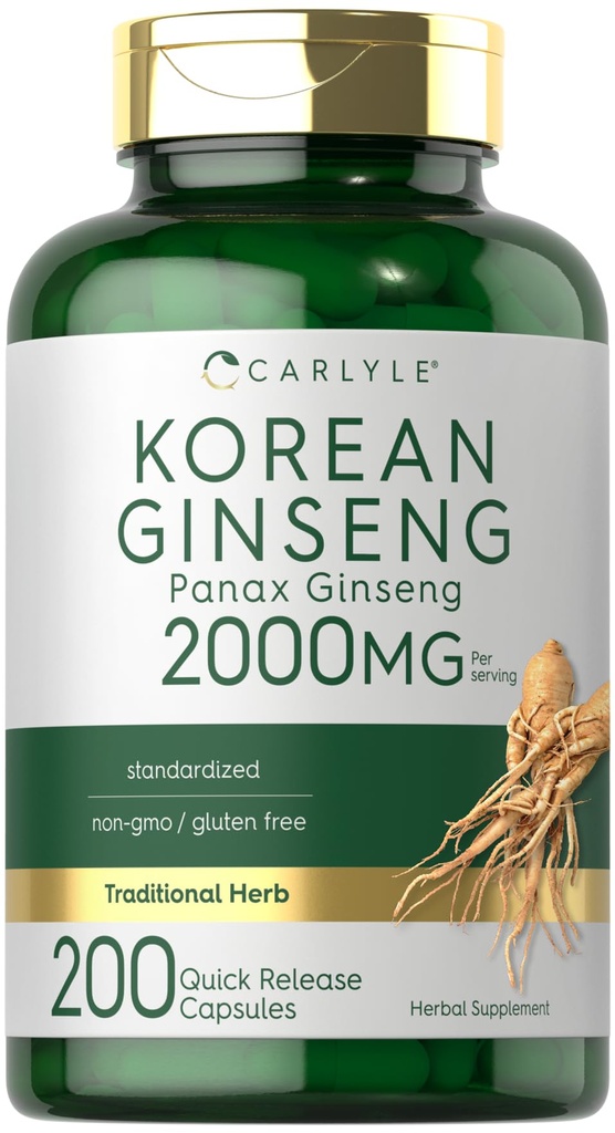 Carlyle Korean Ginseng Extract capsule 2000 mg 
