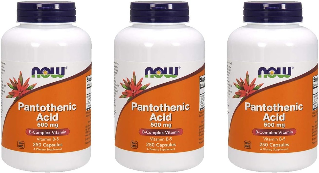 ACUM Alimente Acid pantotenic 500 mg, 250 capsule (3 ambalaje)