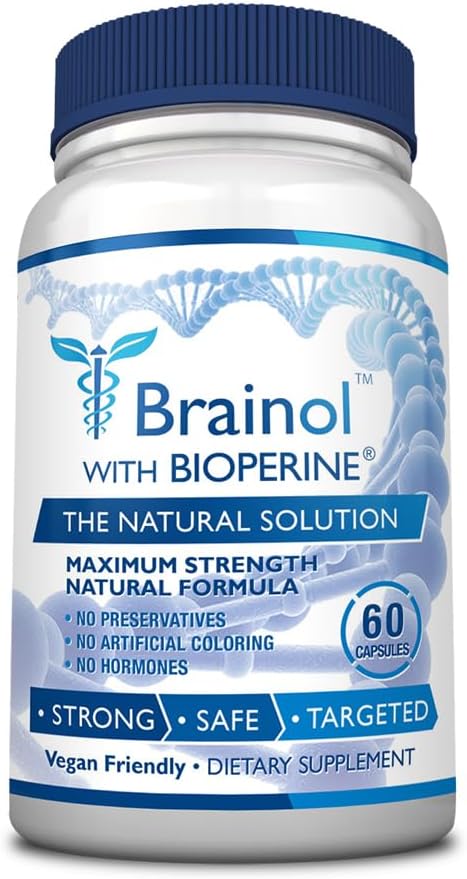 Fungavir Brairol - supliment de suport pentru creier vizat - B Vitamine, magneziu, aminoacizi, sunătoare, fosfatidilserină, Ginkgo Biloba - Vegan-Friendly - 60 capsule - 1 lună de aprovizionare