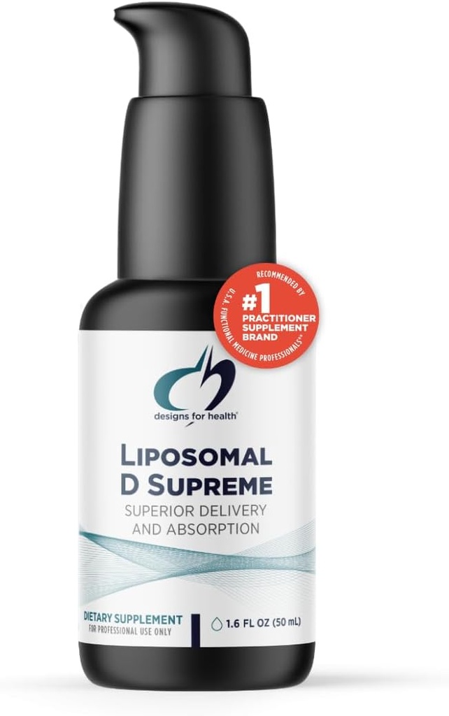 Proiecte pentru sănătate Liposomal D Supreme Vitamina D lichid - 2500 UI vitamina D3 + vitamina K (K1 + K2) - lipozomi pentru absorbţie superioară - Supliment non-GMO (100 serviri / 1.7oz)