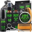 Barbă Kit Beard Grooming Kit w/Beard Wash/Shampoo Barbă ulei Balsam Brush Comb Foarfecă sac e-Cart de Crăciun Stocking Stuffers Idei pentru bărbați El tată prietenul lui soț Mens