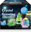 UNGLINGA Crystal Crowing Experiment Science Kits pentru copii, S.T.E.M. Proiecte Învăţarea jucăriilor educaţionale Idee pentru fete băieţi, creşte 5 cristale vibrante face Kit